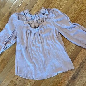 Pink Lace Blouse